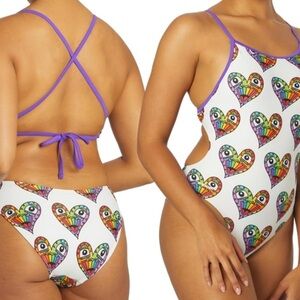 NEW! Sporti x Tyker Wallach Hydrolast One Piece Competition Racing Swimsuit XS